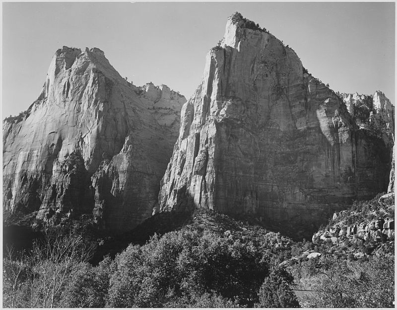 Court of the Patriarchs, by Ansel Adams (1933)