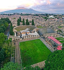 Pompei City before the eruption 