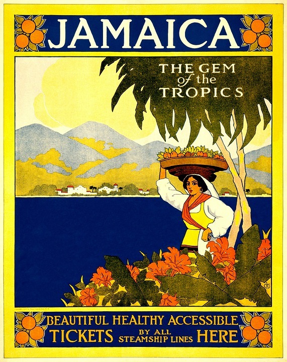 Vintage poster of Jamaica