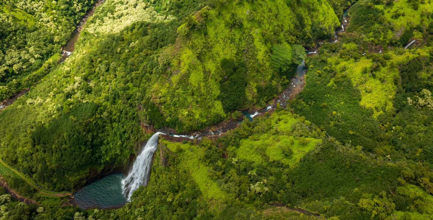 Jurassic-Falls-in-Kauai