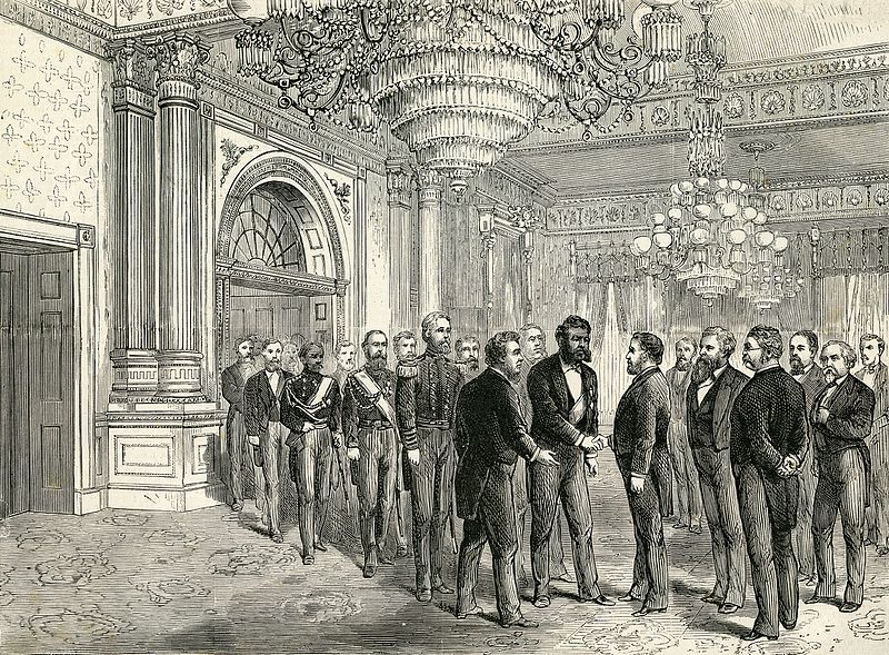 King-Kalakaua-meeting-with-US-President-Grant-in-1874
