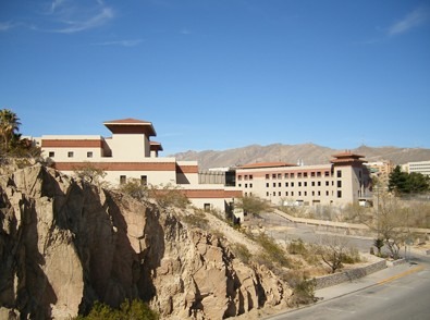 UTEP's campus displaying its Dzong architectural theme