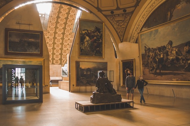 inside the Musée d'Orsay, Paris, France