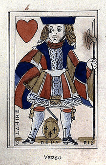 Playing card used as a currency