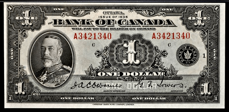 The First Issue of Bank of Canada Notes