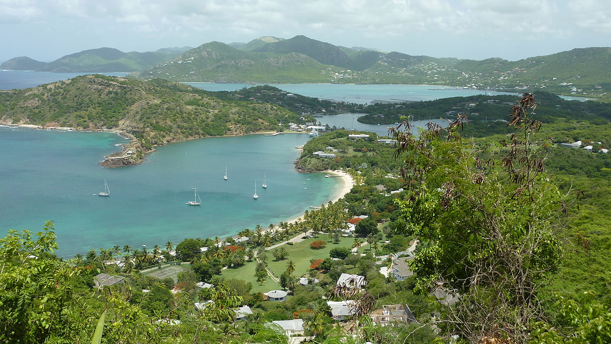 a view of the Antiguan shoreline